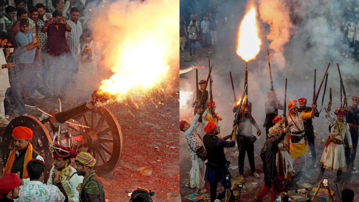 राजस्थान के इस गांव में खेली जाती है ‘बारूद’ की होली, तोप और राइफल से मनता है जश्न