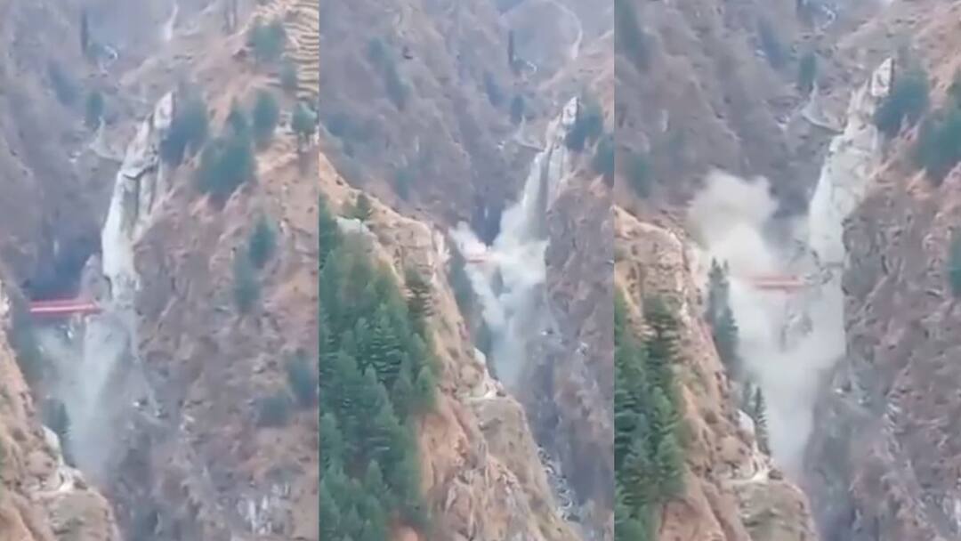 हिमाचल प्रदेश के चंबा में बड़ा हादसा, पहाड़ से गिरी चट्टान से टूटा पुल, आवाजाही ठप Himachal Pradesh bridge collapsed due to landslide in Chamba Weather Update alert avalanche warning rain snowfall हिमाचल प्रदेश के चंबा में बड़ा हादसा, पहाड़ से गिरी चट्टान से टूटा पुल, आवाजाही ठप