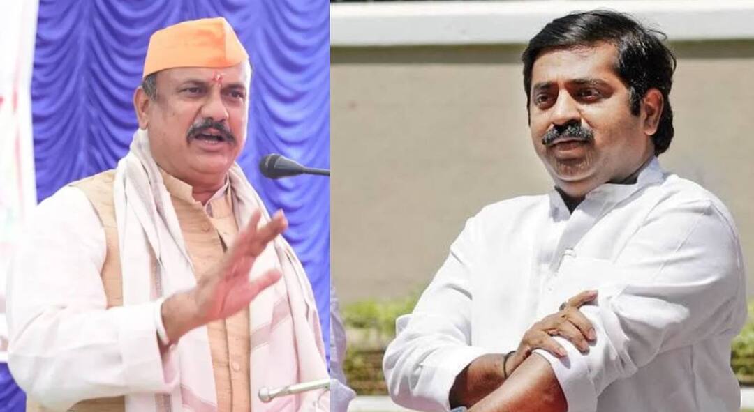 Ram Kadam critisized on congress state president harshvardhan sapkal over compared devendra fadnavis with aurangzeb maharashtra politics marathi news Ram Kadam :देवेंद्र फडणवीस हा देवमाणूस, हर्षवर्धन सपकाळांनी त्यांच्याबद्दल बोलताना स्वत:ची लायकी ओळखून बोलावं; राम कदमांचा हल्लाबोल