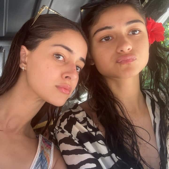 A heartwarming selfie followed, where Ananya posed with her sister, Rysa Panday, showing a sweet sibling moment.