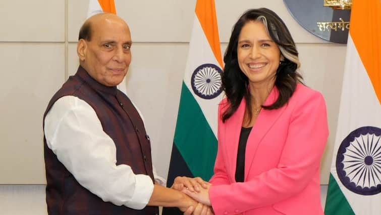 Rajnath Singh Meets US Intelligence Chief Tulsi Gabbard; Defence, Info-Sharing Discussed