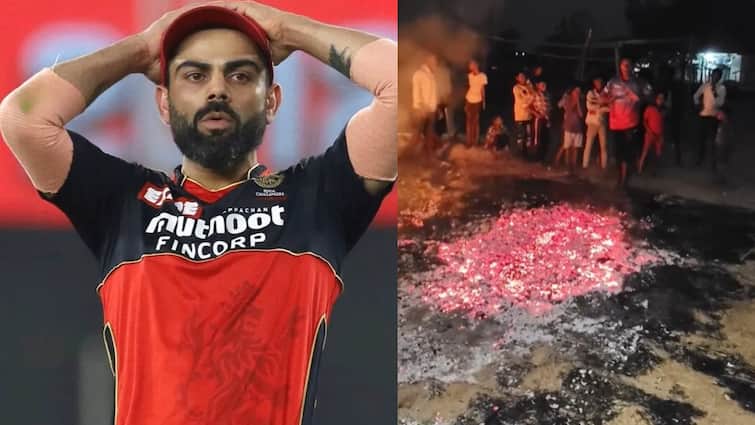 किस प्रकार का फायर टेस्ट, आरसीबी प्रशंसक नंगे पांव आग के अंगारे पर चलते हैं; आप वीडियो हिला देंगे