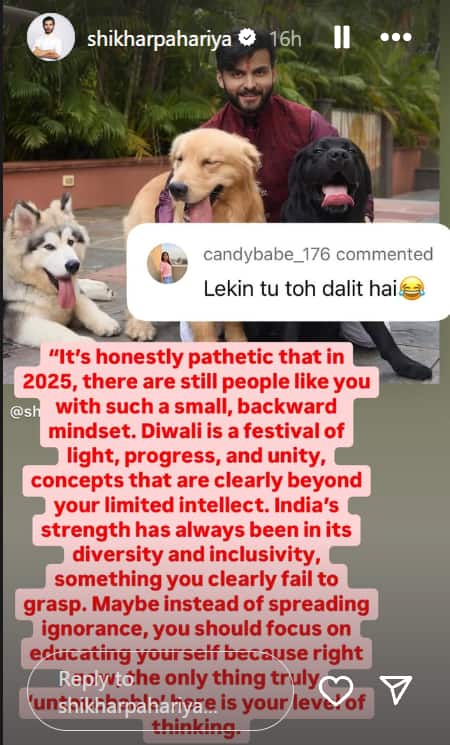 Shikhar Pahariya Hits Back At Troll’s Casteist Remark: ‘Your Thinking Is Truly Untouchable’