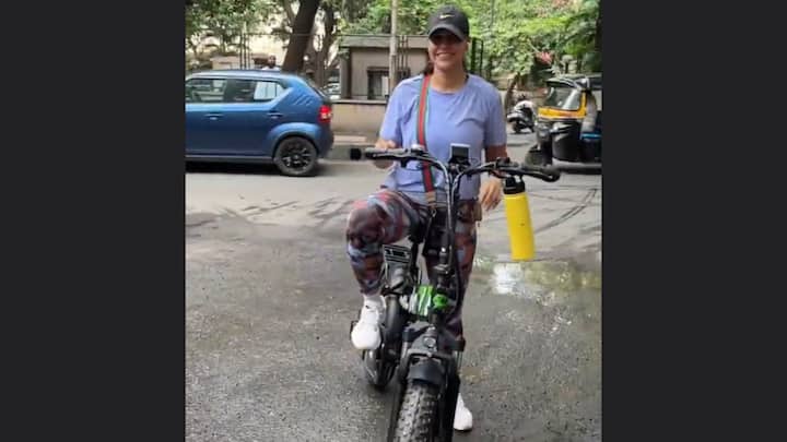 Neha Dhupia - Cycling: Actress and environmental advocate Neha Dhupia is making a conscious effort to reduce her carbon footprint by opting for a bicycle as her preferred mode of urban commuting. Often spotted cycling around the city, Neha promotes a healthier and more eco-friendly lifestyle, setting an example for sustainable living.   (Image Source: Special Arrangement)