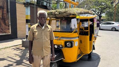 Natural AC autos plying the roads 50% discount for senior citizens in salem tnn AC Auto: சாலைகளில் வலம்வரும் இயற்கை ஏசி ஆட்டோ... முதியவர்களுக்கு 50% தள்ளுபடி