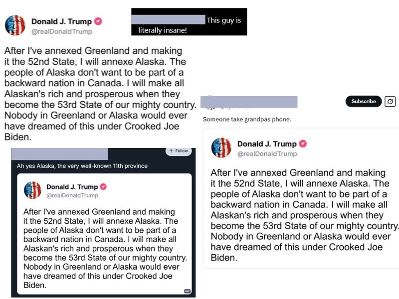 Donald Trump’s Truth Social Post About ‘Annexing Alaska’ Is Fabricated Donald Trump’s Truth Social Post About ‘Annexing Alaska’ Is Fabricated