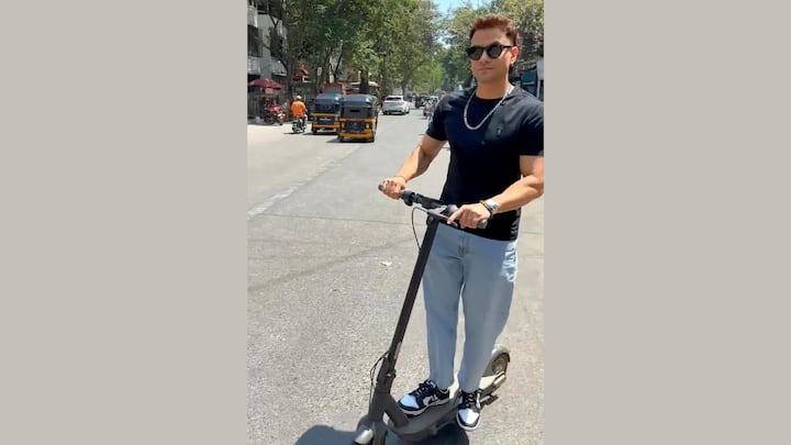 Kunal Khemu - Adult EVO Scooter: Actor and director Kunal Khemu is making an eco-friendly statement by opting for adult EVO scooters as his preferred mode of transport for short-distance travel around his neighborhood. Frequently spotted riding the sleek and efficient electric scooter, Kunal is setting an example of sustainable urban commuting. (Image Source: Special Arrangement)