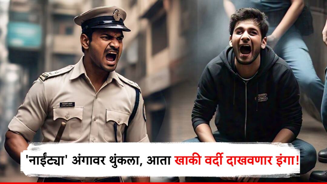 young man physical assault police officers in solapur case registered तो अंगावर थुंकला, शिव्या दिल्या, सोलापुरात 'नाईंट्या' थेट खाकी वर्दीशी भिडला, पोलिसांनी इंगा दाखवताच भावाचा पाय खोलात!