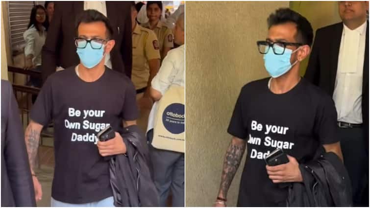 Be Your Own Sugar Daddy Pic Of Yuzvendra Chahal Tshirt During Final Divorce Hearing Viral 'Be Your Own Sugar Daddy': Pic Of Chahal's T-shirt During Final Divorce Hearing Viral