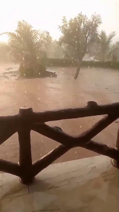 બપોર સુધી તડકો હતો, પરંતુ અચાનક વાદળો ઘેરાઈ ગયા અને કેટલાક વિસ્તારોમાં વરસાદ પડ્યો.