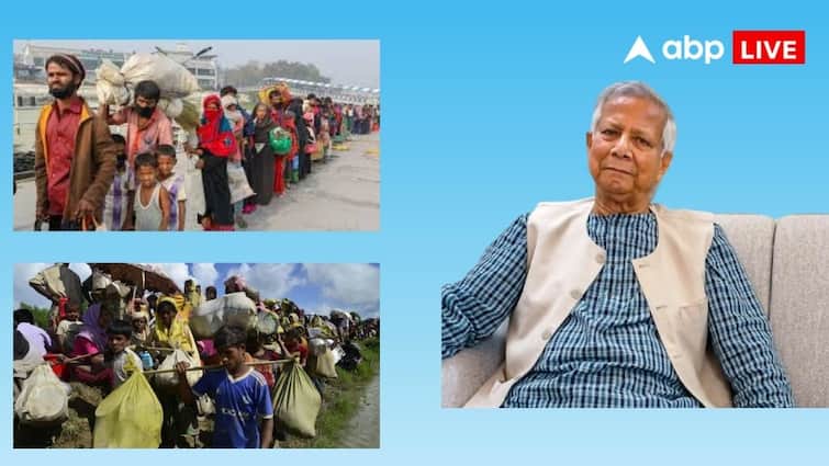 Bangladesh Muhammad Yunus says Rohingyas are victims of racial discrimination Appealed to world send them back to Myanmar बांग्लादेश के लिए सिर दर्द बने रोहिंग्या! मोहम्मद यूनुस ने किया कबूल, अब दुनिया के देशों के सामने हाथ जोड़ कर दी ये मांग