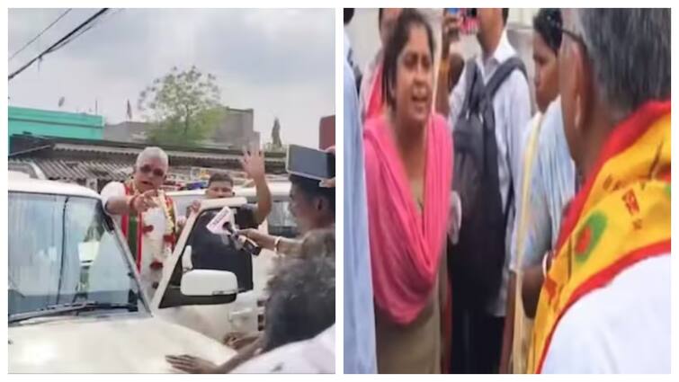 West Bengal leader BJP Dilip Ghosh Threatens Women Protesters In Viral Video 