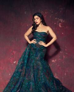 Nimrat Kaur Radiates Elegance In Gauri & Nainika’s Strapless Gown, Pics