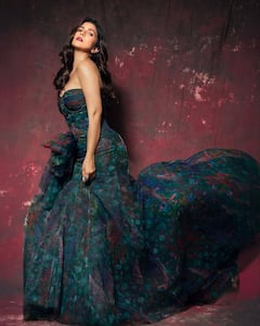 Nimrat Kaur Radiates Elegance In Gauri & Nainika’s Strapless Gown, Pics