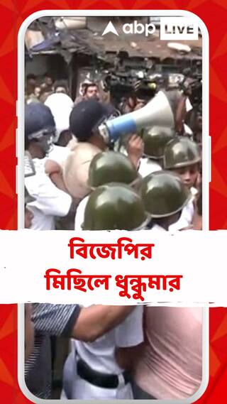 বিজেপির মিছিলে ধুন্ধুমার, বিবি গাঙ্গুলি স্ট্রিটে উত্তেজনা