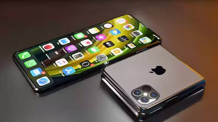 Foldable iPhone Update mobile apple first foldable iphone leak online know its design Apple ના પહેલા ફૉલ્ડેબલ iPhone ની ડિટેલ્સ લીક, જાણો કેવી હશે ડિઝાઇન