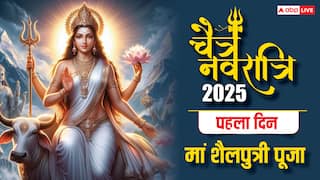 Chaitra Navratri 2025 1st Day: चैत्र नवरात्रि के पहले दिन मां शैलपुत्री की पूजा, जानिए पूजन विधि, भोग, मंत्र आदि