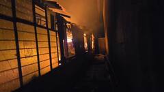 पाटणच्या लोकनेते बाळासाहेब देसाई साखर कारखान्यात आग, स्थापनेवेळी उभारलेलं कार्यालय आगीत भस्मसात, पाहा फोटो