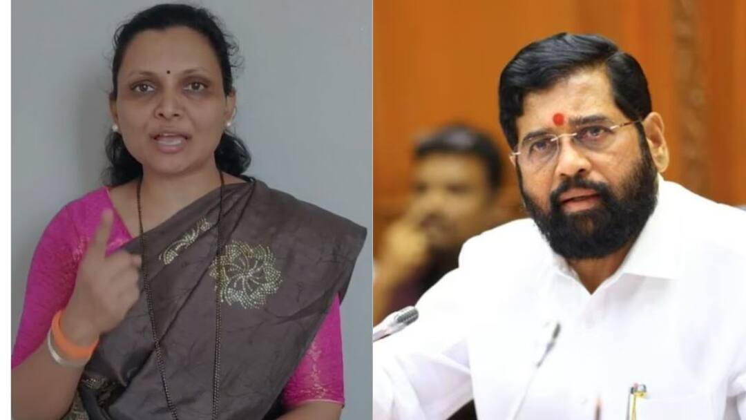 ठाकरे गटाच्या महिला नेत्यानं एकनाथ शिंदेंना डिवचलं, पुन्हा गायलं कुणाल कामराचं वादग्रस्त गाणं, भर रस्त्यात चोप देऊ, शिंदे गटाचा इशारा Shiv Sena Thackeray faction leader Adv Jayashree Shelke criticizes Deputy Chief Minister Eknath Shinde in Buldhana ठाकरे गटाच्या महिला नेत्यानं एकनाथ शिंदेंना डिवचलं, पुन्हा गायलं कुणाल कामराचं वादग्रस्त गाणं, भर रस्त्यात चोप देऊ, शिंदे गटाचा इशारा