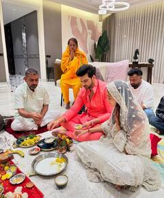 तेजस्वी-करण का रिश्ता हुआ पक्का! एक-दूजे का हाथ थाम पूजा करता दिखा कपल, जानिए तस्वीरों का सच