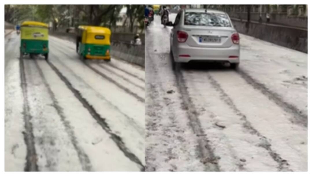 Bengaluru Roads Turn White After Rains, Netizens Curious As Video Goes Viral Bengaluru Roads Turn White After Rains, Netizens Curious As Video Goes Viral Watch Bengaluru Roads Turn White After Rains, Netizens Curious As Video Goes Viral