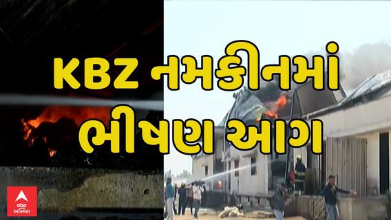 Rajkot KBZ Namkin Fire : રાજકોટની KBZ નમકીનમાં ભીષણ આગ, જુઓ સંપૂર્ણ અહેવાલ
