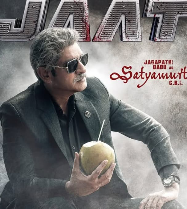 साउथ के पॉपुलर एक्टर जगपति बाबू जाट में सीबीआई अधिकारी सत्यमूर्ति का रोल निभाते दिखेंगे. मीडिया रिपोर्ट्स के मुताबिक मेकर्स ने उन्हें 1 करोड़ रुपये बतौर फीस दिए हैं.