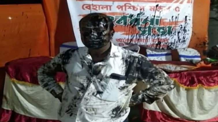 Bengal BJP District Chief Attacked By Party Leaders In Kolkata, Smeared With Ink