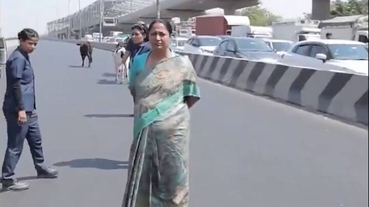 इसी के साथ उन्होंने आसपास मौजूद लोगों से बातचीत की और कहा कि मेट्रो पिलर्स पर चिपकाए गए पोस्टर्स आदि पर नाराजगी जताई.