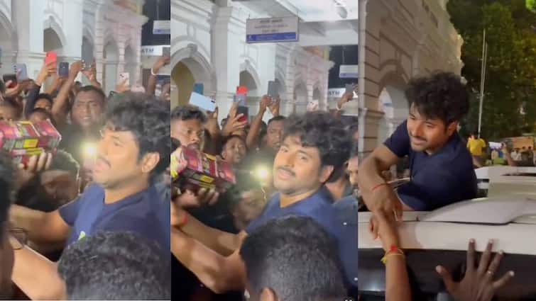 watch video of sivakarthikeyan parasakthi shoot wrap in srilanka fans bid farewell Watch Video : டைம் ஆச்சு போகனு பா...சிவகார்த்திகேயன் மேல் அன்பை பொழிந்த இலங்கை ரசிகர்கள்