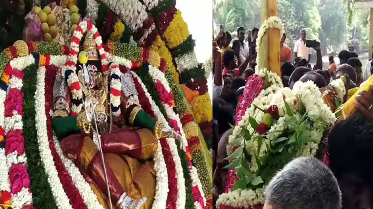 வீரபாண்டி கெளமாரியம்மன் கோயில் சித்திரை திருவிழா.. ரூ. 3 கோடிக்குஏலம் போன ராட்டினம்