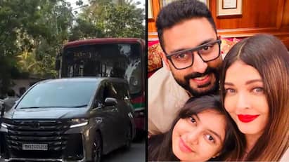 Aishwarya Rais luxury toyota vellfire Car Hit By Truck From Behind Video Goes Viral Aishwarya Rai: ஐஸ்வர்யா ராய்க்கு என்ன ஆச்சு?  ரூ.1.54 கோடி சொகுசு கார், இடித்து நொறுக்கிய அரசு பேருந்து - வீடியோ வைரல்