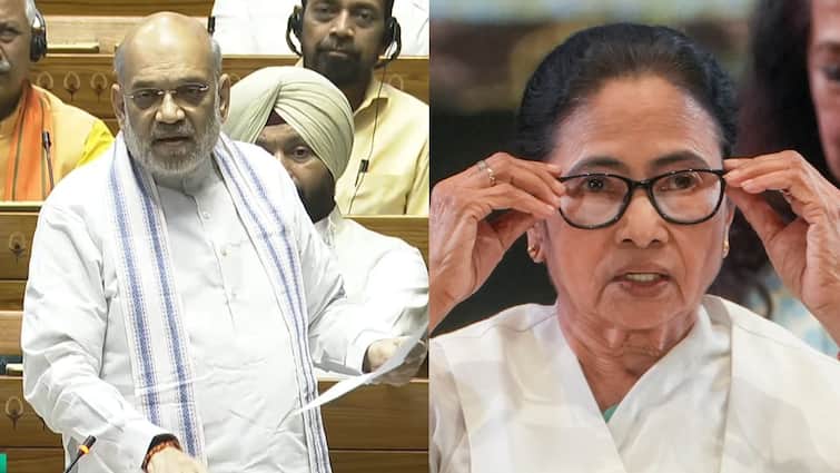 Amit shah slams mamata banerjee says bengal govt show mercy on bangladeshi infiltrators Rohingya muslim aadhaar cards 'पकड़े गए बांग्लादेशियों के पास निकला बंगाल का आधार कार्ड', अमित शाह ने ममता बनर्जी पर लगाया बड़ा आरोप