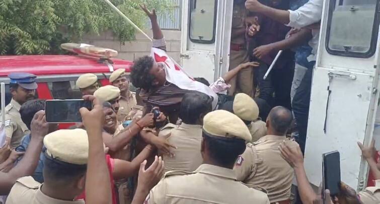 Madurai case of using a male tailor to sew school uniforms  caused a stir சீருடை தைக்க ஆண் டெய்லர்... கட்டாயப்படுத்தி அளவெடுக்க வைத்ததாக மாணவி பரபரப்பு புகார்