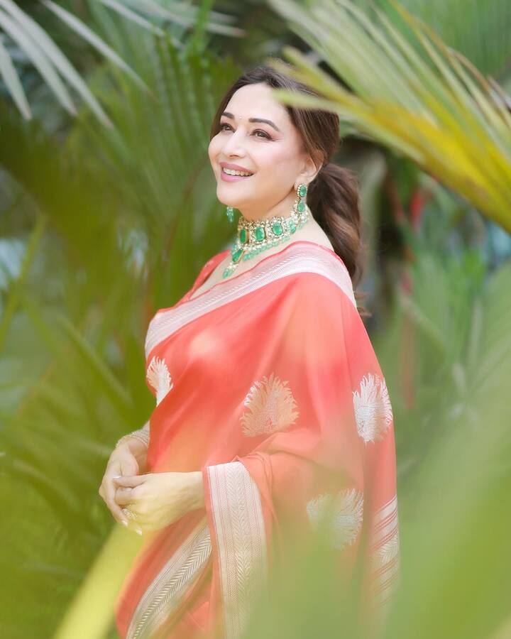 અભિનેત્રી છેલ્લા કેટલાક દિવસોથી બહુ ઓછા પ્રોજેક્ટ્સમાં જોવા મળી રહી છે. તો બીજી તરફ, માધુરી તેના લુક્સને કારણે ઘણીવાર સમાચારમાં રહે છે. હવે ફરી એકવાર માધુરીનો લેટેસ્ટ લુક વાયરલ થઈ રહ્યો છે.