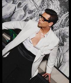 Karan Johar Redefines Glamour in Monochrome Majesty, Check Out Pics