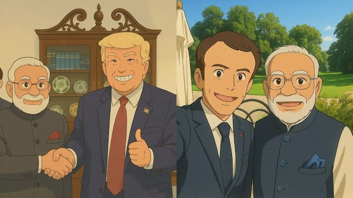 PM Modi Ghibli Trend: ஜிப்லி ஸ்டூடியோஸ் அனிமேசன் நிறுவனம் ஜப்பானைச் சேர்ந்தது. அதன் படங்கள் பிரபலமானவை. அந்த ஸ்டைலில் இந்திய பிரதமர் நரேந்திர மோடி AI புகைப்படங்கள் இணையத்தில் வைரல் ஆகி வருகிறது.