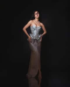 Disha Patani Photo: સિલ્વર સીલ્ક ગાઉનમાં દિશા પટણીનું ગ્લેમરસ ફોટોશૂટ