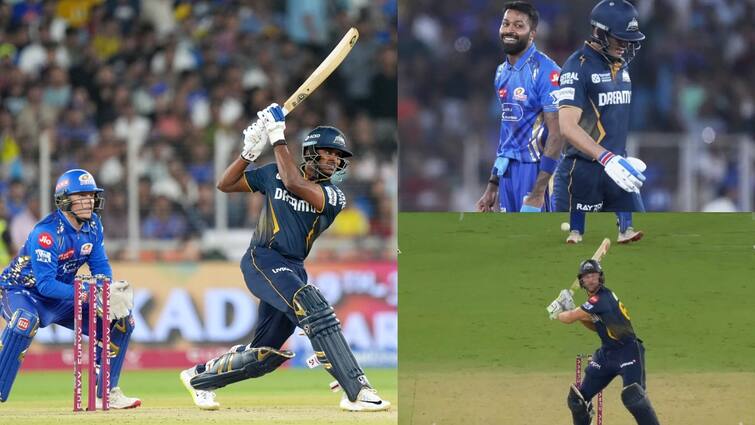 gt vs mi first innings highlights sai sudarshan fifty shubman gill hardik pandya mumbai indians vs gujarat titans ipl 2025 17 ओवर में गुजरात का स्कोर था 170 रन, फिर आखिरी 3 ओवरों में MI की गजब वापसी; मिला 197 का लक्ष्य