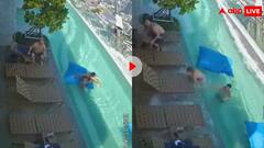 छत पर बने स्विमिंग पूल में रोमांस कर रहा था कपल! अचानक आया भूकंप और हो गया कांड, देखें वीडियो