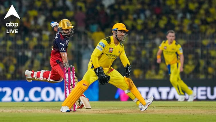CSK vs RCB IPL Records and Stats RCB won at Chepauk after 17 years MS Dhoni surpasses Suresh Raina and other landmarks CSK vs RCB Match Stats: রায়নার রেকর্ড ভেঙে নতুন ইতিহাস ধোনির, ১৭ বছরের অভিশাপ কাটল আরসিবির, নতুন উচ্চতায় জাডেজা