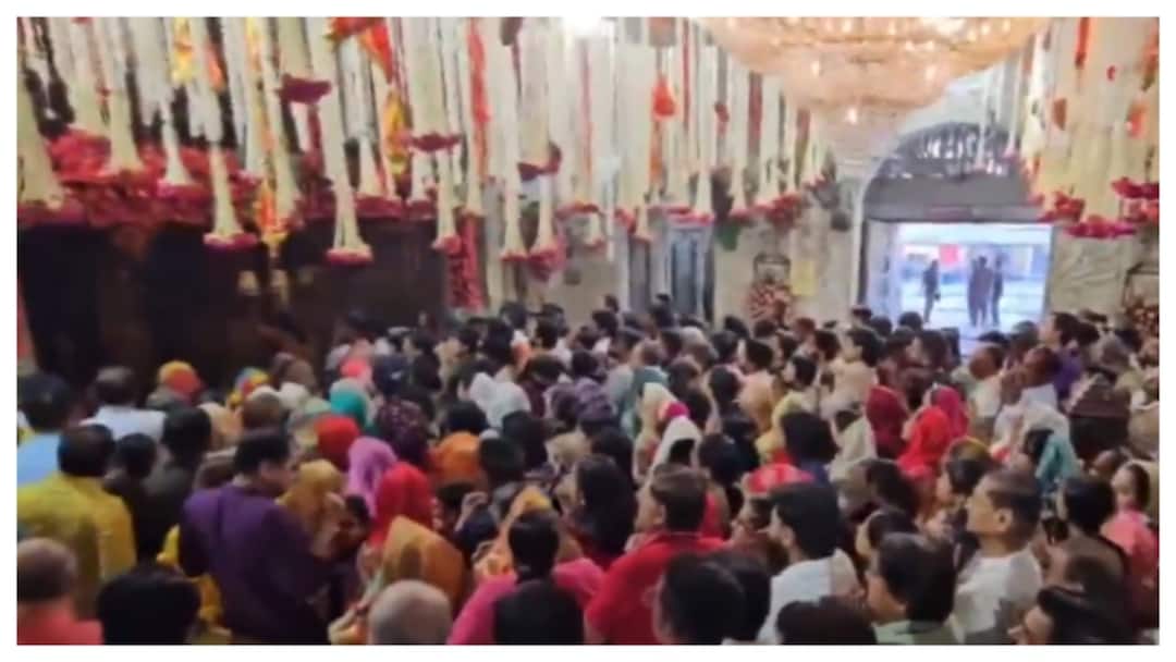 Devotees Throng Temples As Navratri Begins, Long Queues Outside Shrines Watch Devotees Throng Temples As Navratri Begins, Long Queues Outside Shrines — Watch