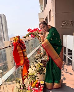 Gudi Padwa 2025: सोलह श्रृंगार कर नई दुल्हन की तरह सजीं अंकिता लोखंडे, नानी और मां के साथ की पूजा, देखें तस्वीरें