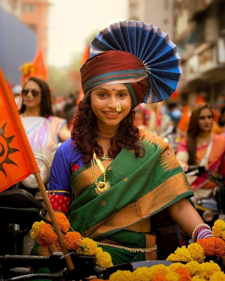 Girls Bullet Rally Gudi Padwa 2025 Girgaon Rally Women Ride On Bullet In Girgaon ...