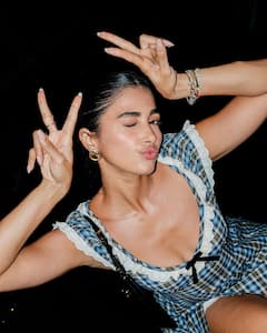 Pooja Hegde Stuns in a Playful Chic Look: A Perfect Blend of Elegance and Fun