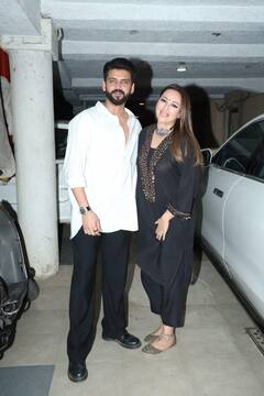 शादी के बाद पहली ईद मनाएंगे सोनाक्षी सिन्हा और जहीर इकबाल, ब्लैक सूट में पति संग दिए ऐसे पोज