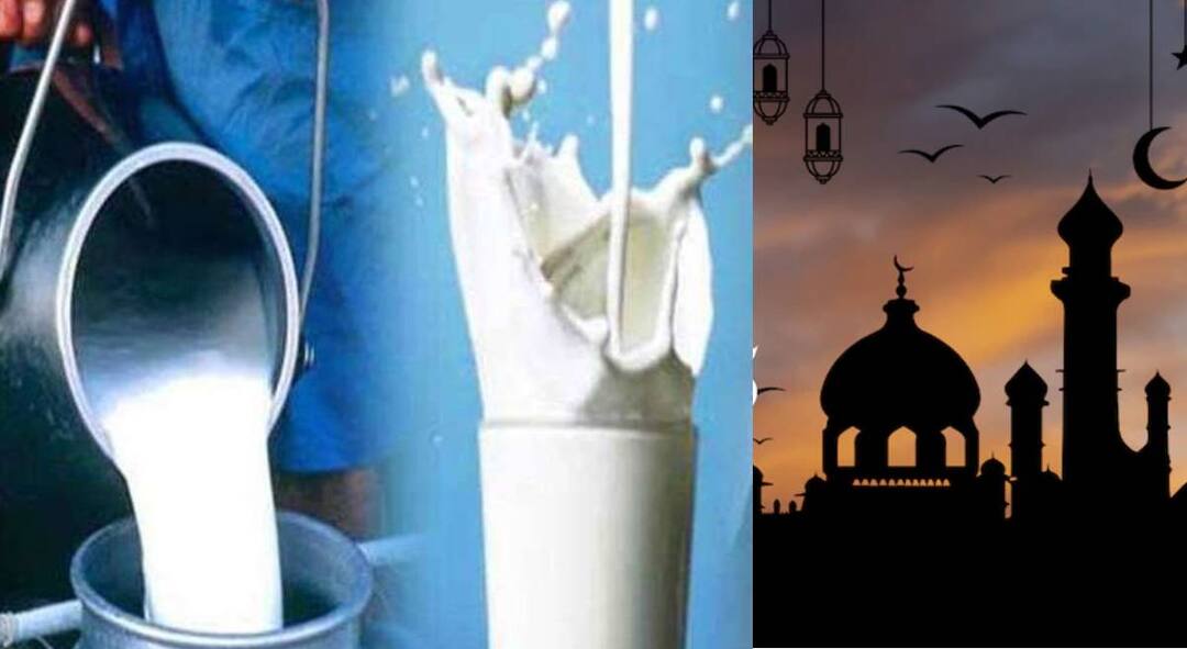 Eid Ul Fitr 2025: ईदच्या सणाला महागाईचा भडका, एक लीटर दुधाचा भाव 96 रुपये, दुकानांमध्ये लागल्या रांगा Eid Ul Fitr 2025 Inflation flares up on Eid price of one liter of milk reaches Rs 96 queues start in shops Maharashtra marathi news Eid Ul Fitr 2025: ईदच्या सणाला महागाईचा भडका, एक लीटर दुधाचा भाव 96 रुपये, दुकानांमध्ये लागल्या रांगा