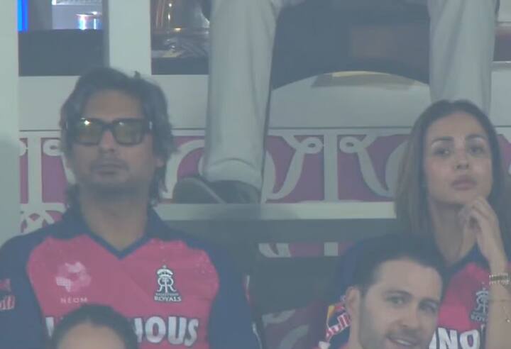 राजस्थान आणि चेन्नईचा सामना पाहण्यासाठी बॉलिवूड अभिनेत्री मलायका अरोरा देखील उपस्थित होती.