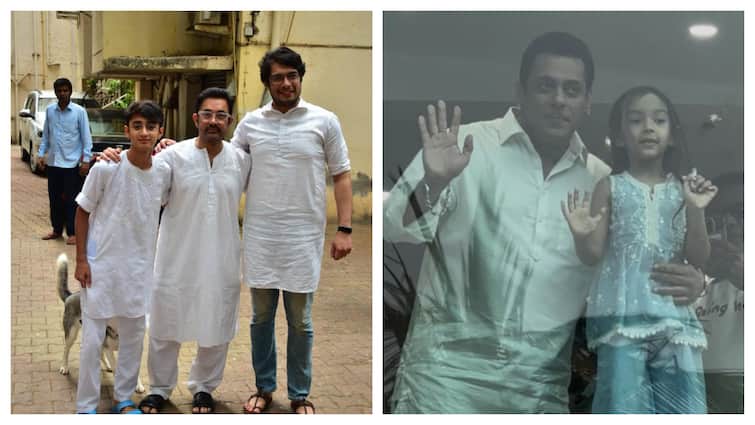 Eid 2025: Aamir Khan Poses With Junaid And Aazad, Salman Khan Greets Fans With Neice Ayat On Her Side. See Pics Eid 2025: Aamir Khan Poses With Junaid And Aazad, Salman Khan Greets Fans With Neice Ayat On Her Side. See Pics