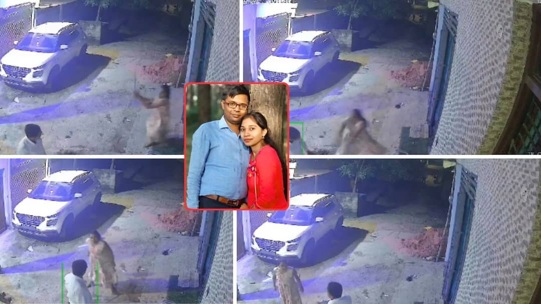 Video : नोकरी सरकारी अभियंत्याची, लव्ह मॅरेज केलं; त्याच बायकोला घरीच आशिकसोबत रंगेहाथ पकडलं, बायको अभियंत्याला वायपरने चोपत म्हणाली, तुकडे करून ड्रममध्ये भरेन! Video of Dharmendra Kushwaha a junior engineer posted in the Jal Nigam department of Gonda district up being beaten up by his wife and threatened to kill her goes viral Video : नोकरी सरकारी अभियंत्याची, लव्ह मॅरेज केलं; त्याच बायकोला घरीच आशिकसोबत रंगेहाथ पकडलं, बायको अभियंत्याला वायपरने चोपत म्हणाली, तुकडे करून ड्रममध्ये भरेन!